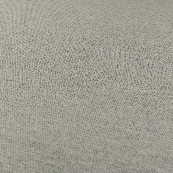 Miami Soft Plain Weave Water Repellent Silver Upholstery Fabric CTR-1506