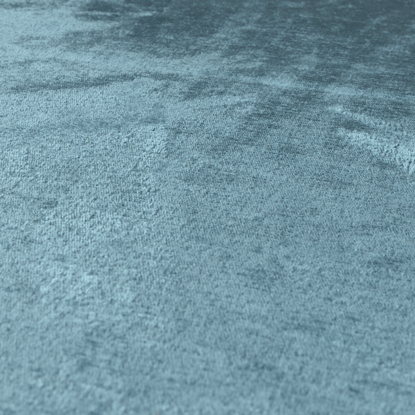 Melbourne Chenille Plain Blue Upholstery Fabric CTR-1517