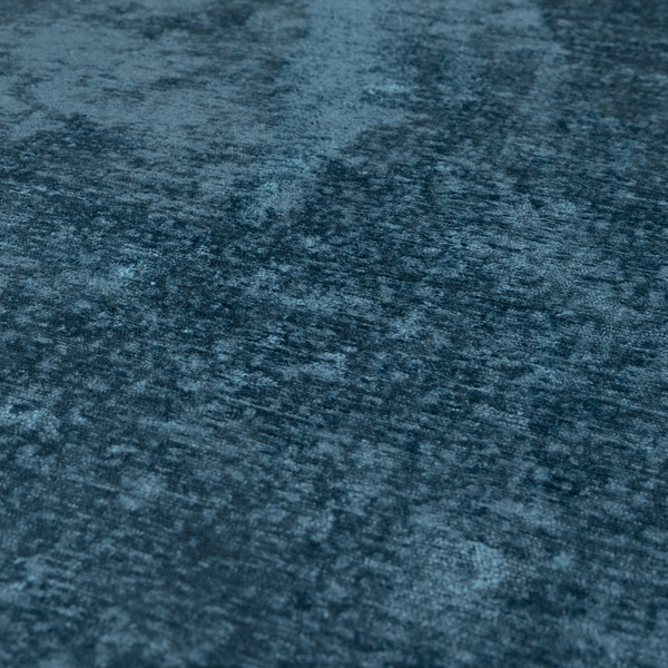 Melbourne Chenille Plain Blue Upholstery Fabric CTR-1521