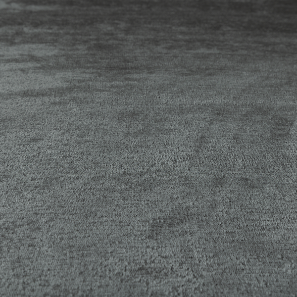 Melbourne Chenille Plain Grey Upholstery Fabric CTR-1526 - Roman Blinds