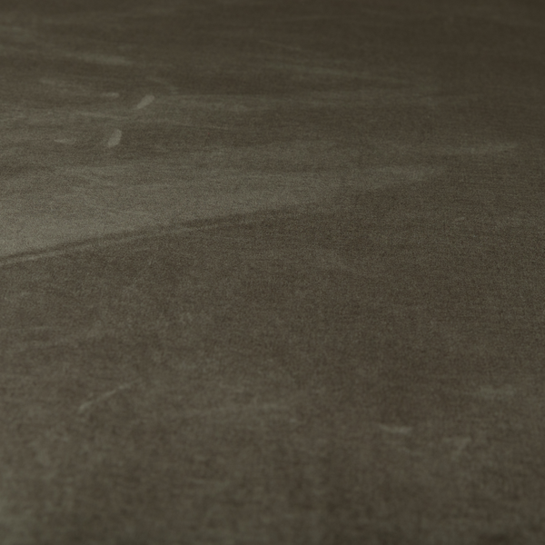 Wazah Plain Velvet Water Repellent Treated Material Brown Colour Upholstery Fabric CTR-1691 - Handmade Cushions