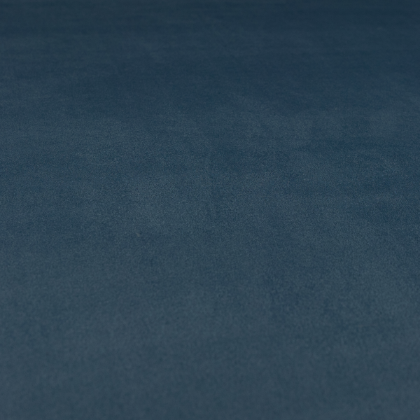 Peru Moleskin Plain Velvet Water Repellent Treated Material Navy Blue Colour Upholstery Fabric CTR-1749