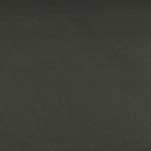 Peru Moleskin Plain Velvet Water Repellent Treated Material Charcoal Grey Colour Upholstery Fabric CTR-1752