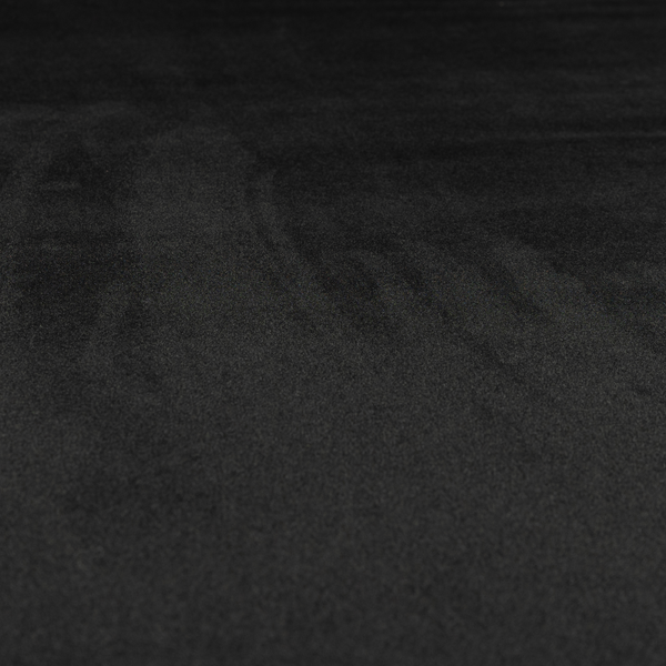 Peru Moleskin Plain Velvet Water Repellent Treated Material Black Colour Upholstery Fabric CTR-1753