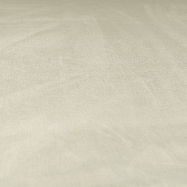 Barbados Plain Velvet Water Repellent Cream Upholstery Fabric CTR-1800