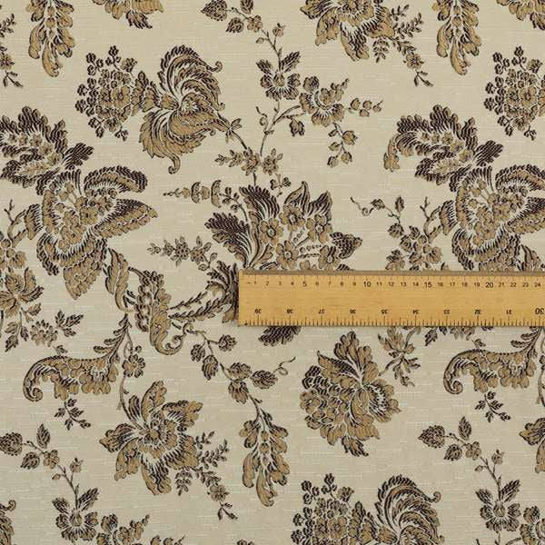 Mumbai Raised Textured Chenille Purple Colour Floral Pattern Upholstery Fabric CTR-182 - Roman Blinds
