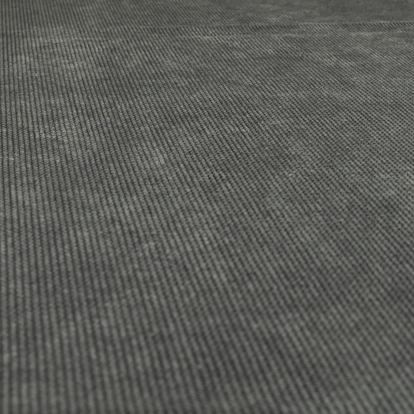 Oslo Plain Textured Corduroy Grey Colour Upholstery Fabric CTR-1899 - Handmade Cushions