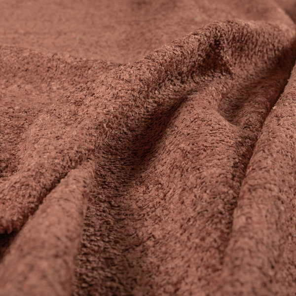 Hoover Boucle Recycled PET Material Red Colour Upholstery Fabric CTR-1912