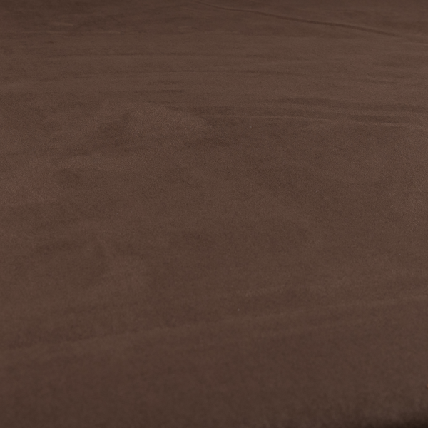 Dhaka Plain Suede Brown Colour Upholstery Fabric CTR-1921