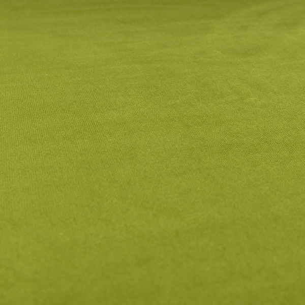 Muscat Plain Velvet Material Lime Green Colour Upholstery Fabric CTR-1995