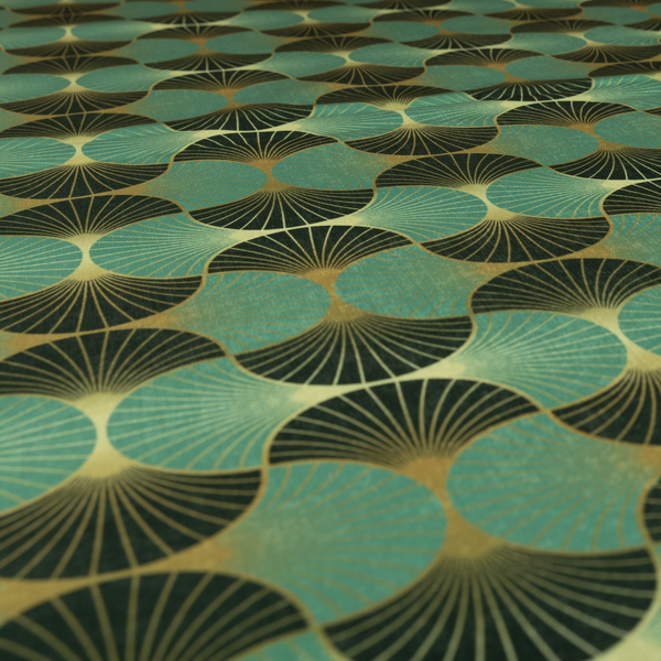 Zurich Mint Green Geometric Patterned Upholstery Fabric CTR-2017 - Handmade Cushions