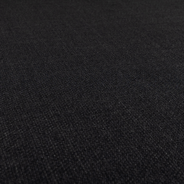 Narvik Weave Textured Water Repellent Treated Material Black Colour Upholstery Fabric CTR-2121 - Handmade Cushions