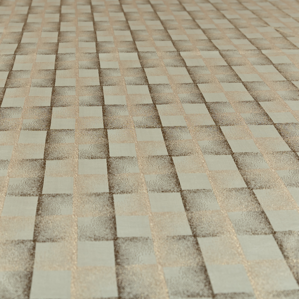 Casa Textured Uniformed Block Shine Pattern Cream Furnishing Fabric CTR-2206