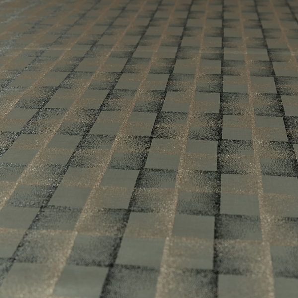 Casa Textured Uniformed Block Shine Pattern Silver Furnishing Fabric CTR-2218