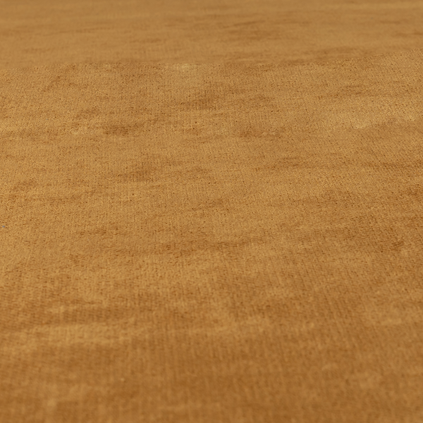 Tessuto Soft Chenille Plain Water Repellent Golden Yellow Upholstery Fabric CTR-2242 - Handmade Cushions
