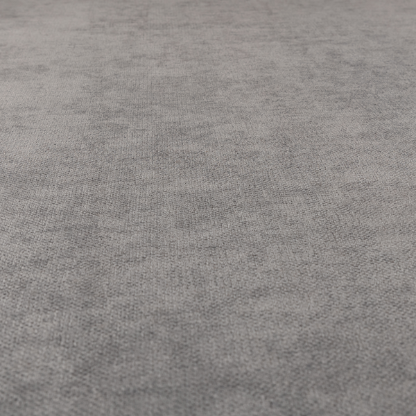 Tessuto Soft Chenille Plain Water Repellent Grey Upholstery Fabric CTR-2304