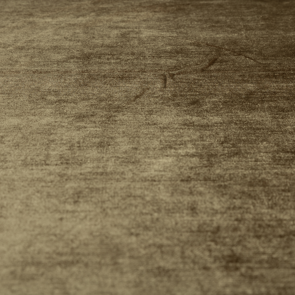 Liberty Textured Plain Shimmer Velvet Brown Upholstery Fabric CTR-2366