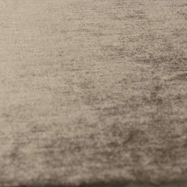 Liberty Textured Plain Shimmer Velvet Brown Upholstery Fabric CTR-2368