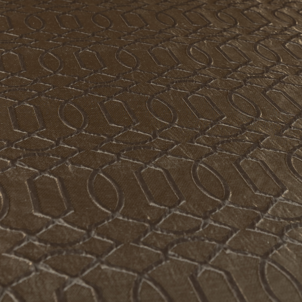 Paradise Trellis Pattern In Brown Upholstery Fabric CTR-2517 - Handmade Cushions