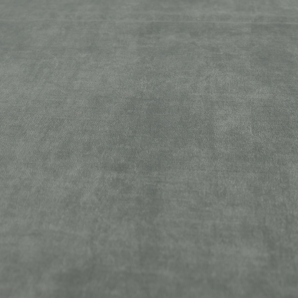 Atlantic Ribbed Textured Plain Cotton Feel Velvet Blue Upholstery Fabric CTR-2562