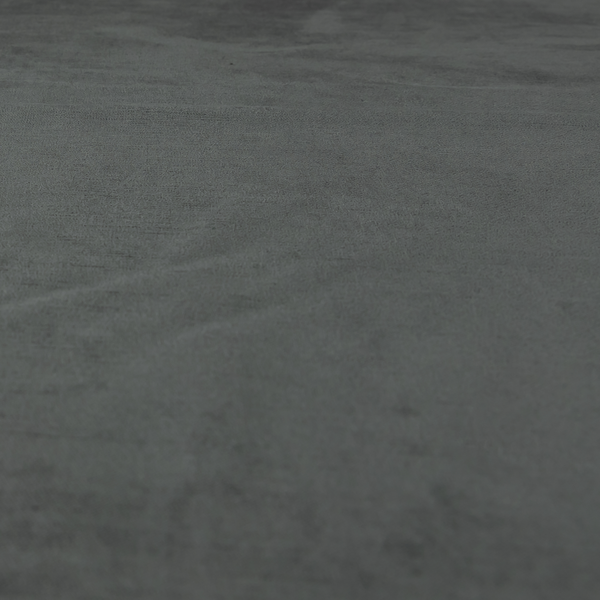 Atlantic Ribbed Textured Plain Cotton Feel Velvet Grey Upholstery Fabric CTR-2569