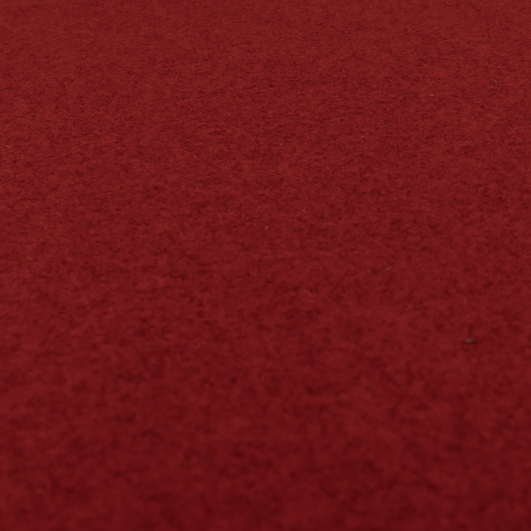 Moorland Plain Wool Red Colour Upholstery Fabric CTR-2608