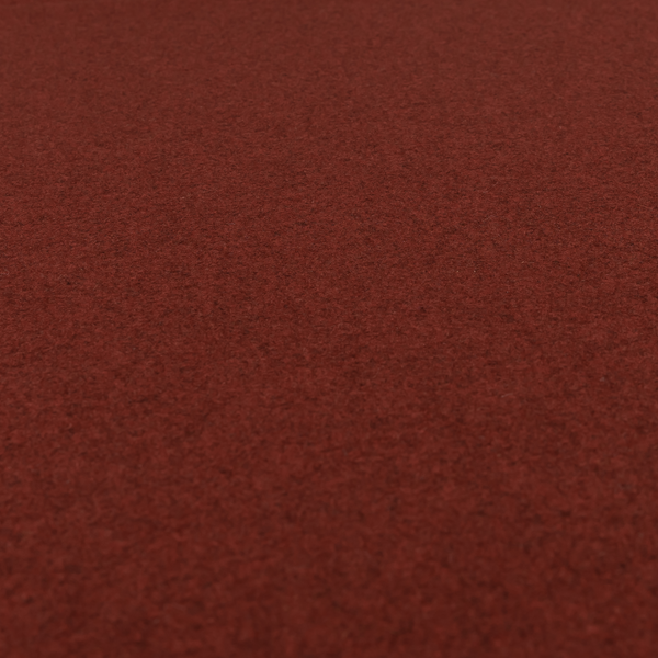 Moorland Plain Wool Red Colour Upholstery Fabric CTR-2609