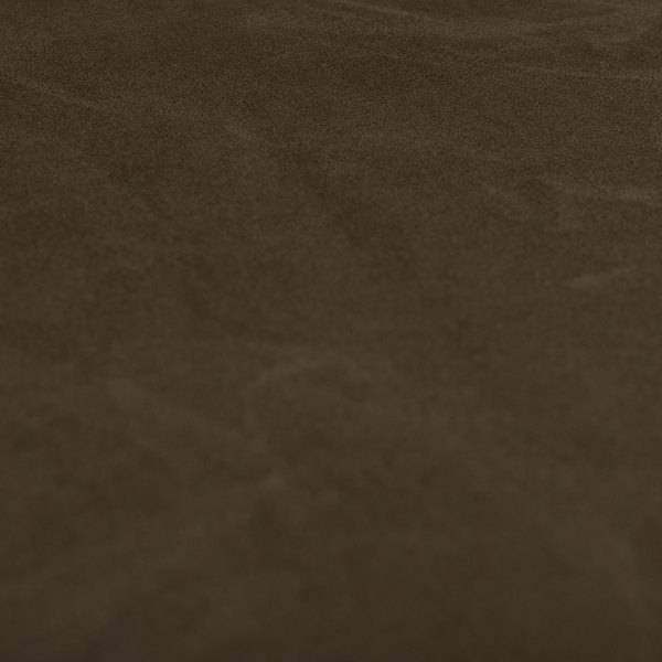 Alpha Plain Durable Velvet Brushed Cotton Effect Upholstery Fabric Brown Colour CTR-2710 - Handmade Cushions