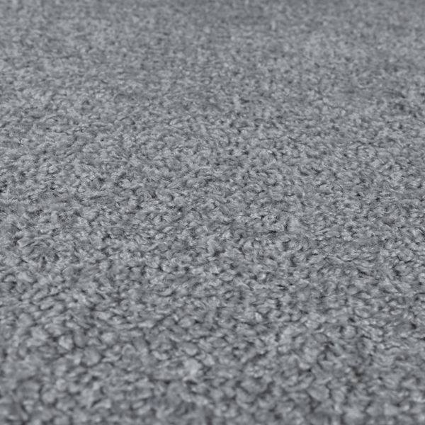 Willow Boucle Material Silver Colour Upholstery Fabric CTR-2790