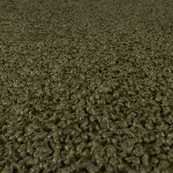 Willow Boucle Material Green Colour Upholstery Fabric CTR-2795 - Handmade Cushions