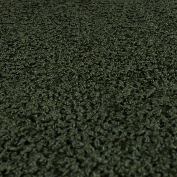 Willow Boucle Material Green Colour Upholstery Fabric CTR-2796 - Handmade Cushions