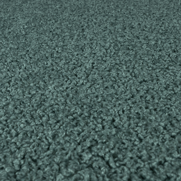 Willow Boucle Material Aqua Blue Colour Upholstery Fabric CTR-2797