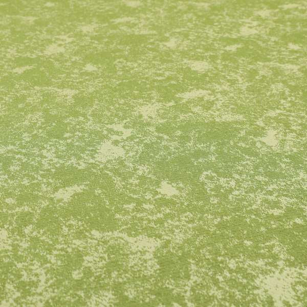 Mica Designer Fabrics Semi Plain Abstract Pattern Chenille Upholstery Fabric In Green Colour CTR-394 - Handmade Cushions
