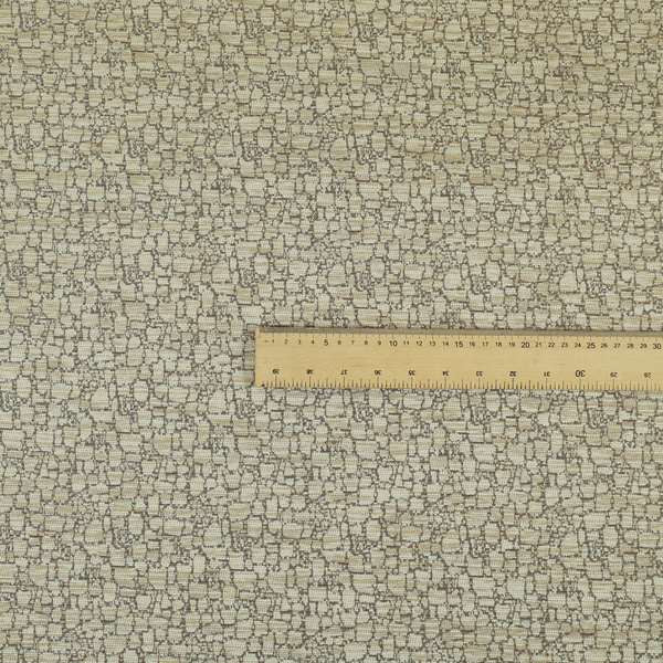 Ketu Collection Of Woven Chenille Pebble Stone Effect Pattern Beige Colour Furnishing Fabrics CTR-429