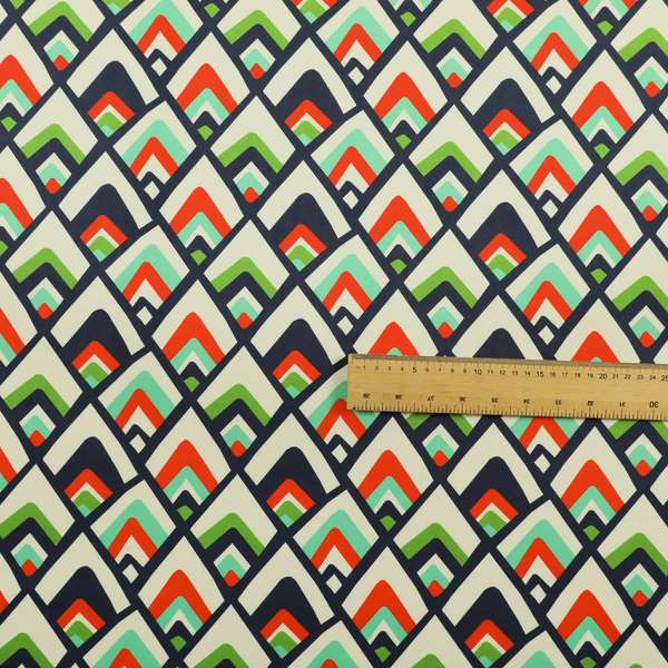 Freedom Printed Velvet Fabric Collection Geometric Pattern Upholstery Fabric CTR-46 - Made To Measure Curtains