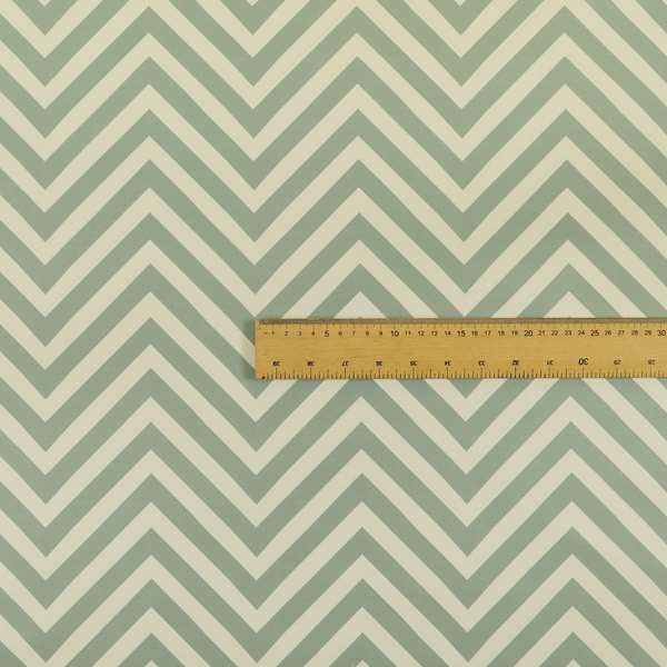 Freedom Printed Velvet Fabric Silver White Chevron Colour Print Upholstery Fabric CTR-512 - Handmade Cushions