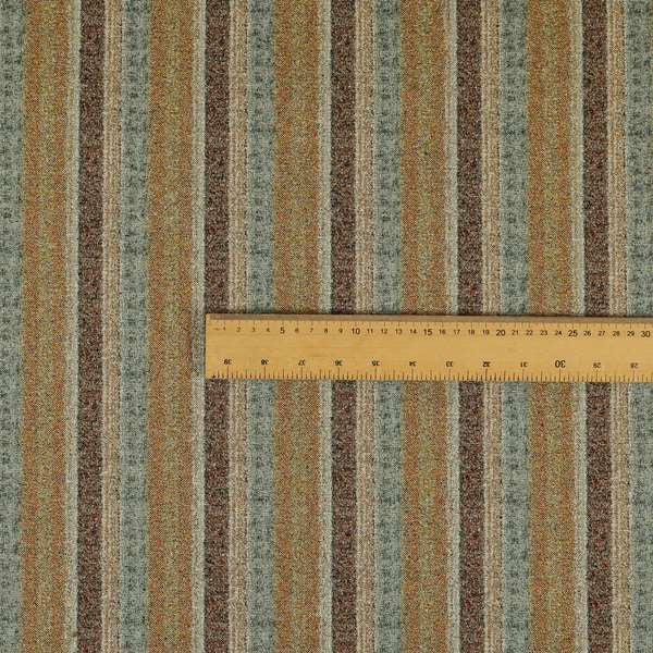 Bruges Stripe Vertical Striped Pattern Yellow Blue Red Colour Jacquard Upholstery Fabrics CTR-693