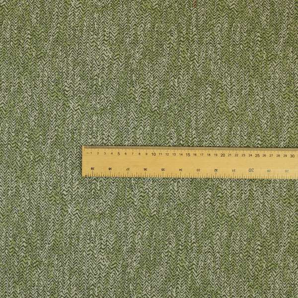Trapeze Faded Herringbone Pattern Semi Plain Green Furnishing Fabrics CTR-792 - Made To Measure Curtains
