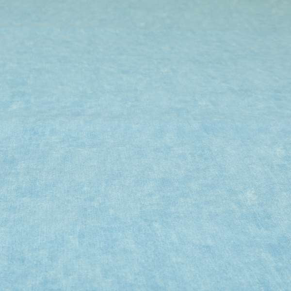 Capri Pastel Effect Cotton Chenille Upholstery Fabric In Blue Colour