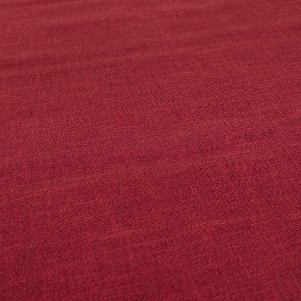 Cruise Ribbed Weave Textured Chenille Material In Red Upholstery Curtain Fabric