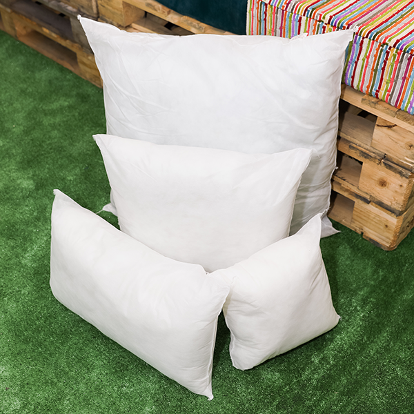 White Plain Empty Cushion Pads Inserts Available In Medium