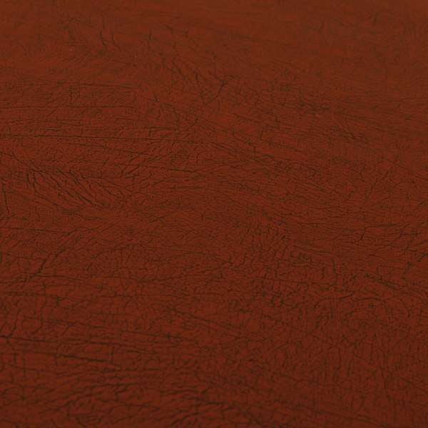 Earth Soft Textured Faux Leather In Red Colour Upholstery Fabrics