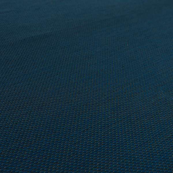 Festival Colourful Textured Chenille Plain Upholstery Fabric In Navy Blue