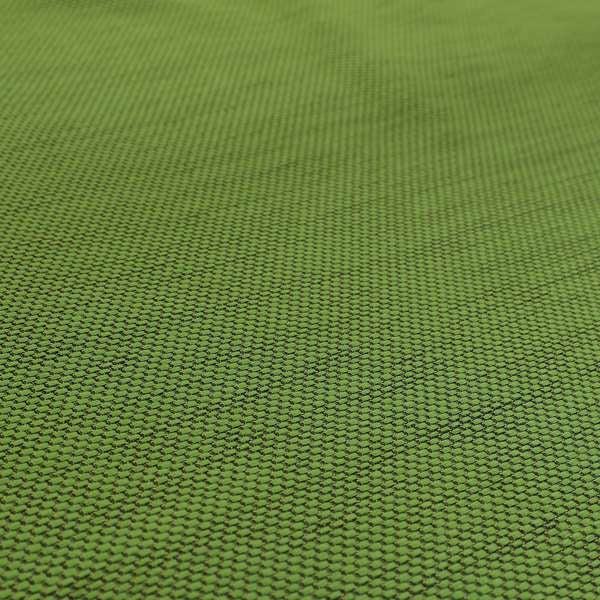 Festival Colourful Textured Chenille Plain Upholstery Fabric In Green Lime