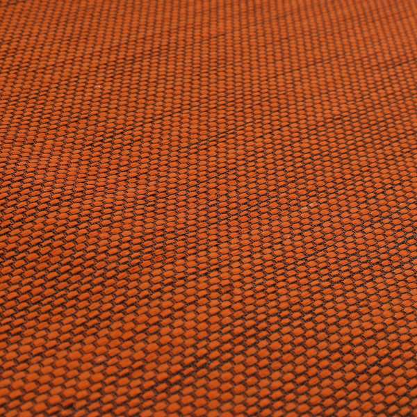 Festival Colourful Textured Chenille Plain Upholstery Fabric In Orange - Made To Measure Curtains