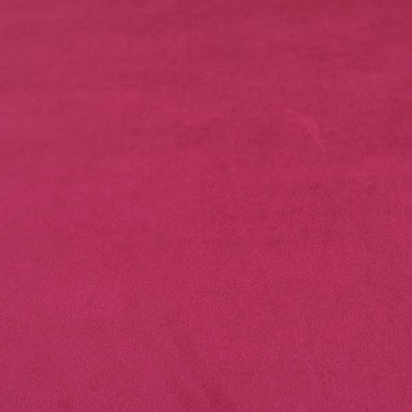 Giovanni Matt Plain Velvet Upholstery Fabric In Ruby Pink Colour