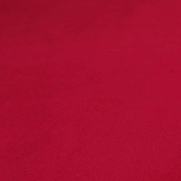 Giovanni Matt Plain Velvet Upholstery Fabric In Scarlet Red Colour