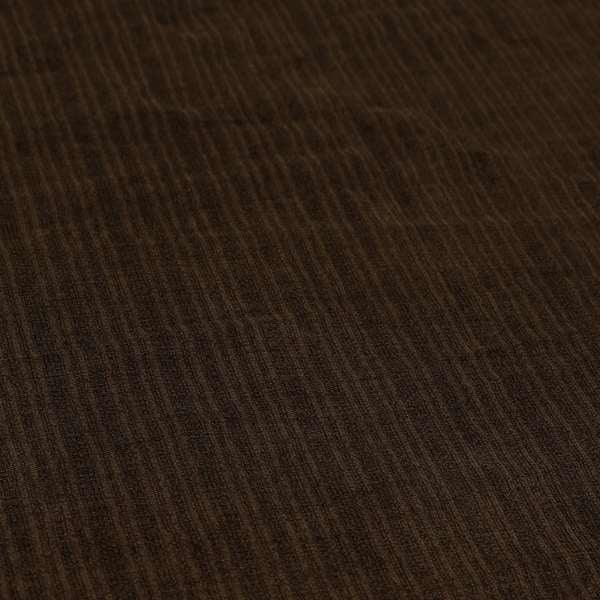 Havant Strie Soft Velvet Textured Feel Chenille Material In Brown Upholstery Fabrics - Made To Measure Curtains