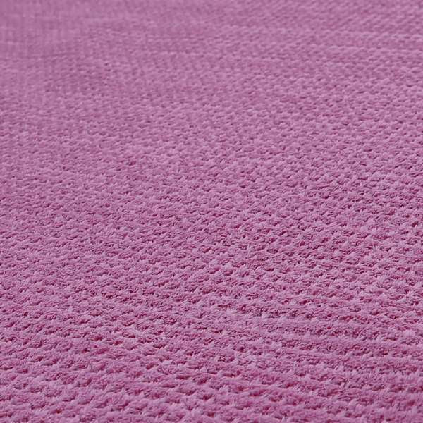 Ilford Plush Wave Ripple Effect Corduroy Upholstery Fabric In Pink Colour
