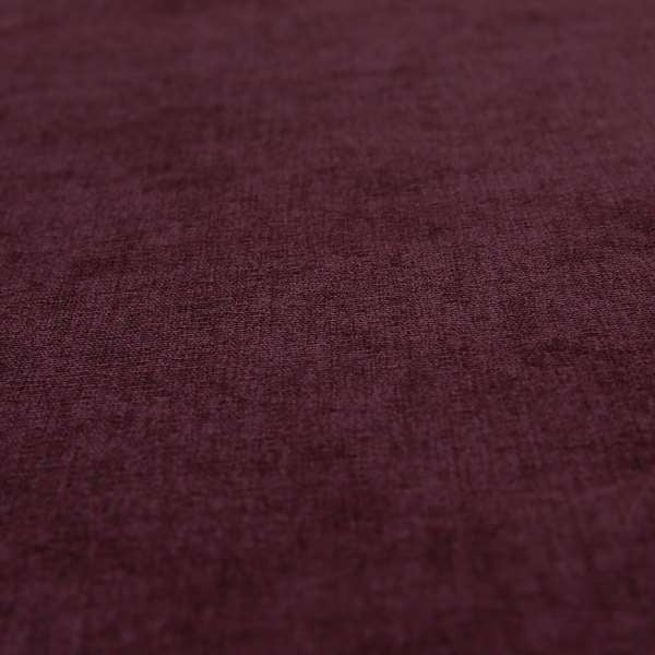 Irania Soft Chenille Upholstery Fabric Wine Plum Colour - Handmade Cushions